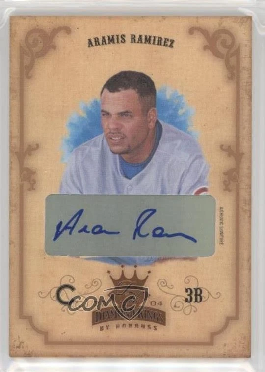 2004 Donruss Diamond Kings Bronze Signatures /100 Aramis Ramirez #74 Auto - Image 1 of 2