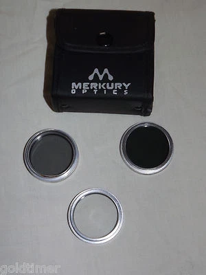 VINTAGE 3 MERKURY OPTICS JAPAN 37MM HIGH DEFINITION UV F-DL CAMERA FILTERS  - Image 1 of 4