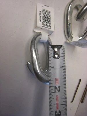 2 Campbell 3/8 pol. x 1-5/8 pol. Links de volta de reparo de aço carbono banhados a zinco - Imagem 1 de 4