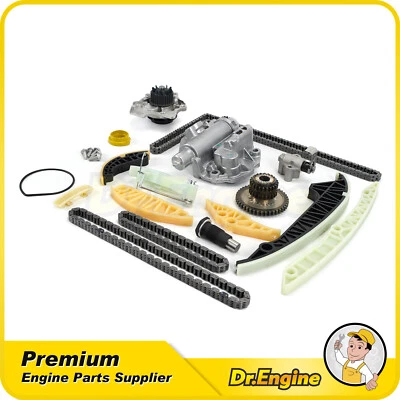Nuevo kit de cadena de distribución bomba de agua de aceite para Audi A4 A5 A6 Q5 2012 turboalimentado 2,0 L Foto 1 de 4