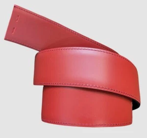 Ferragamo Men's Red Black Reversible Smooth Leather Belt Strap Size 40 - Picture 1 of 7
