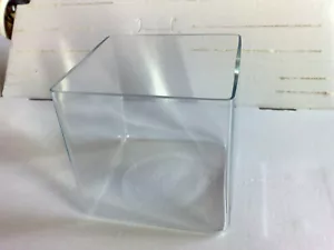 Glasvase Tischvase groß transparent quadratisch Deko - Bild 1 von 4