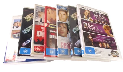 DVD Bundle Comedy/Drama x7 M M15+ PAL R2 R4 Tested Titles in Description - Image 1 of 4