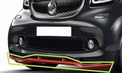 Spoiler SMART FORTWO 453 BRABUS PARAURTI ANTERIORE Lama TAILOR MADE con Adesivo - Immagine 1 di 4