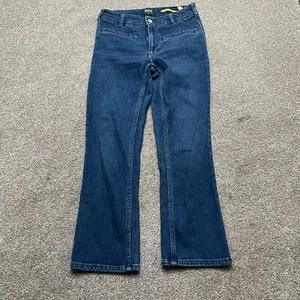 Anthropologie Maeve Jeans Adult 27 Blue Straight Relaxed Fit Denim Ladies READ - Picture 1 of 12
