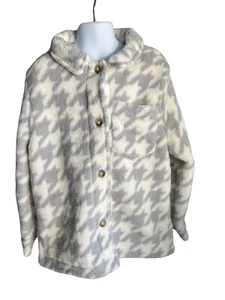 cat and jack jacket girl Size S 6/7 White/Gray - Picture 1 of 3
