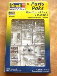 PONTIAC 421 V-8 ENGINE KIT 1/25 REVELL 85-7253 1998 NO LONGER MADE Free SHIPPING - Picture 1 of 9