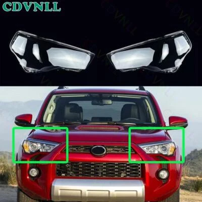For Toyota 4Runner 2014-2021 Pair Headlight Cover Lens Lampshade Shell Cap Clear - Image 1 of 4
