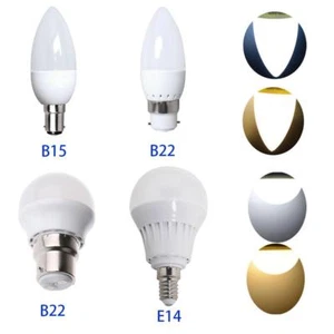 6/12PCS B15 B22 E14 3W 5W AC20V LED Non-Dimmable Globe Candle Bulb Spot Light AU