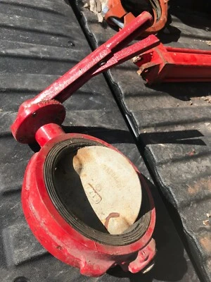 Válvula mariposa Weco 6" mod 12N 6-175 FMC 3229865 nunca usada con palanca de válvula casi nueva Foto 1 de 4