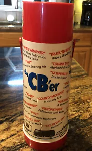 Vintage 1976 Truck Driver CB Radio Aladdin Thermos CB'er Large 12" Height. - Picture 1 of 12