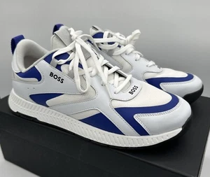 BOSS Hugo Boss Titanium Dunn Sneakers Open White Men’s Size 41 EU / 8 US NIB - Picture 1 of 7