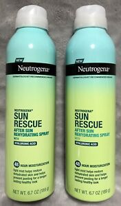 NEW X2 Neutrogena Sun Rescue After Sun Rehydrating Spray with Hyaluronic Acid