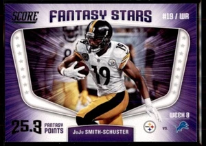 2018 Score Fantasy Stars JuJu Smith-Schuster Pittsburgh Steelers #14 - Picture 1 of 2