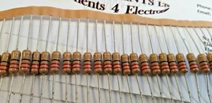 PAQUETE DE RESISTENCIA PELÍCULA DE CARBONO 20-1 VATIO 5%- 33K-47K-100K-220K-1Meg 4 DE CADA VALOR - Imagen 1 de 1