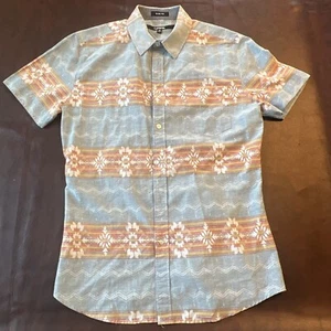 New Never Worn Mens Carbon Slim Fit Size Med Plaid Short Sleeve Button Up Shirt - Picture 1 of 3