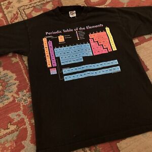 Periodic Table Of Elements Anderson Studio 90s Single Stitch VTG Shirt Large