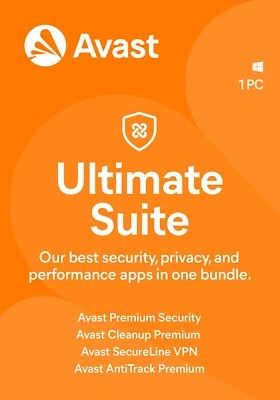 Avast ULTIMATE SUITE 2026, 1 PC | 3 Years for Windows PC - Image 1 of 4