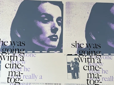 Modest Mouse Washington DC Constitution Hall '05 Original 2 Concert Poster Proof - Image 1 of 4