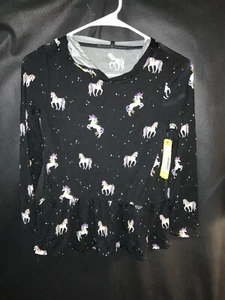 Rumi + Ryder The Peplum Hoodie Tee- Girls Medium- 265925422- K1 - Picture 1 of 5