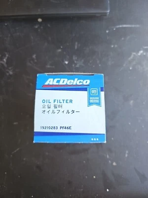 AC DELCO (OE) OIL FILTER PF46E NEW IN BOX GENUINE GM ORIGINAL EQUIPMENT - Image 1 of 4