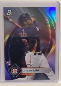 Jeremy Pena (2) and CJ Abrams 2022 Bowman Platinum Rookie Cards 98 / 14 - Picture 1 of 3