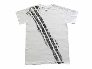 Reifenspur T-Shirt Road Print Men's Bremsspur Tyre Car T-Shirt White - Picture 1 of 1