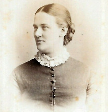 Victorian CDV Photo Woman Abel Lewis Studio Douglas Isle Of Man 1870s-1880s