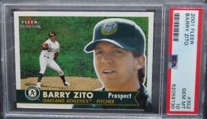 2001 Fleer Tradition #352 Barry Zito Prospect Rookie PSA 10 Gem Mint Athletics