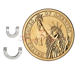 100X Folded Clevises for Fishing Spinner Making Lure Making Spinnerbait Copper - Picture 1 of 9