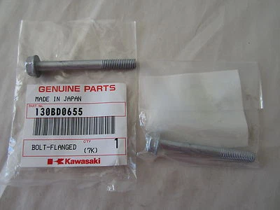 Kawasaki perno brida #130BD0655 para policía KZ1000 P1-P10, KZ550 F1-F2 - Juego de 2 Foto 1 de 3