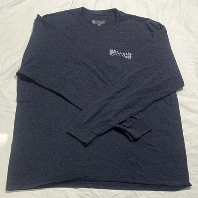 Girlie Girl Originals Women’s Dark Gray-Blue Heathered Long Sleeve Shirt Size 2X - Image 1 of 4
