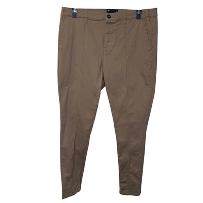 ASOS Design Mens Slim Fit Khaki Chinos Size 38x32 Cotton Spandex Blend - Image 1 of 4