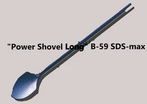 MOKUBA B-59 "Pala eléctrica larga" SDS-max para taladro percutor Makita Hikoki nuevo Japón - Imagen 1 de 7
