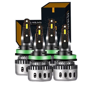 For Nissan Rogue 2014-2018 2019 2020 4x LED Headlight kit Bulbs High Low Beam - Picture 1 of 12