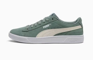 PUMA Vikky v3 Women's Wide Sneakers Green Moon-Warm White - Picture 1 of 8