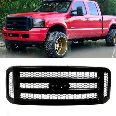For 2005 2006 2007 Ford F-250 F-350 Super Duty Front Bumper Grille Honeycomb Foto 1 de 4