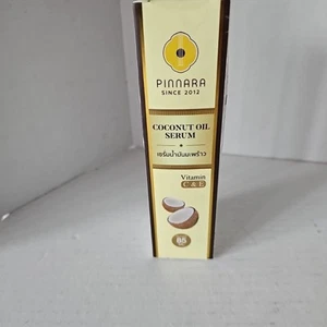 Pinnara Coconut Oil Serum Virgin Cold Press Vitamin C E for Skin Hair Thai 85ml - Picture 1 of 7