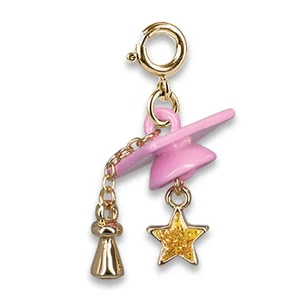 CHARM IT! Pink Graduation Cap with gold Tassel Charm - Picture 1 of 1