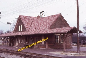 Sidney Shelby Co. OH CH&D B&O Railroad Depot Slide 1970 RR - Imagen 1 de 1