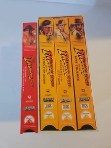 Indiana Jones Trilogy VHS 3-Tape Box and Young Indiana Jones - Picture 1 of 6