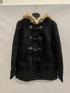 Damen Mantel Jacke Damenmantel Damenjacke mit Kapuze schwarz bpc NEU Größe 40 - Picture 1 of 1