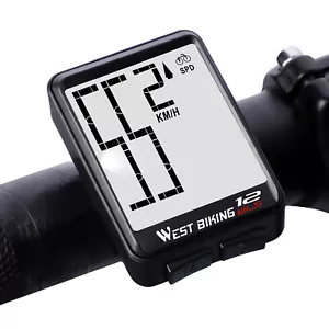 WEST BIKING Wireless GPS Bike Computer Odometer Speedometer Bicycle Accessories - Picture 1 of 12