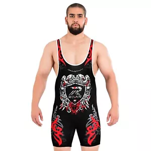 ROAR Men’s Wrestling Singlet Sports Gym Powerlifting Bodybuilding Vest Top - Picture 1 of 41