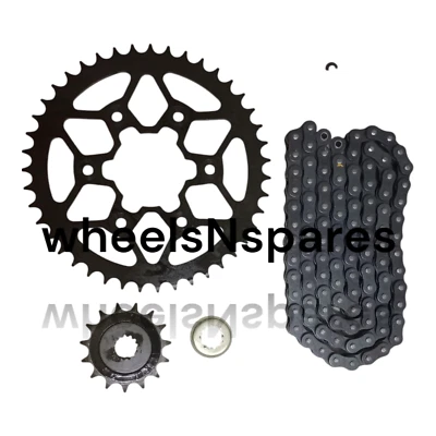 Комплект подлинной цепи и звездочки подходит для Triumph Scrambler 400X - Изображение 1 из 4