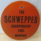 MEMBER PAPER TICKET-1963 SCHWEPPES CHAMPIONSHIP