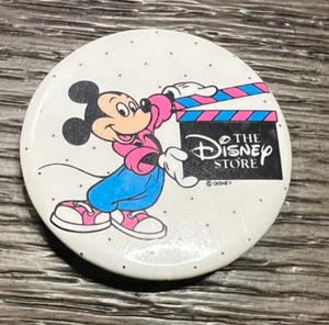 Vintage The Disney Store Mickey Pin Back Button Cast Member - Picture 1 of 2