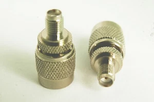 2 RF N Male to TNC Female Connector Adapter E6324 Top Quality USA - Zdjęcie 1 z 2
