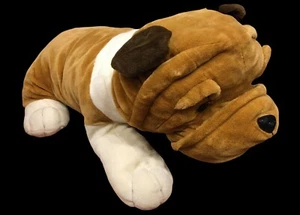 SHAR PEI Plush JUMBO Dog HUGE Giant Stuffed Animal Sharpei Wrinkle Puppy 3 FEET - Picture 1 of 10