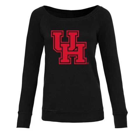 Venley Official NCAA University of Houston Cougars UH Women's Crew Sweatshirt Cover
